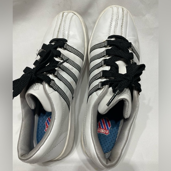 Women’s size 8 K Swiss classic white fashion sneakers shoes excellent condition - Picture 10 of 12